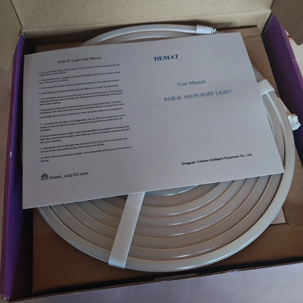 Demat 10ft RGB+IC‎ LED Neon Rope Light